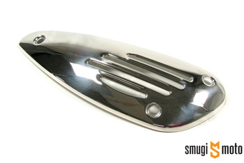 Osłona wydechu, chrom, Piaggio, Vespa