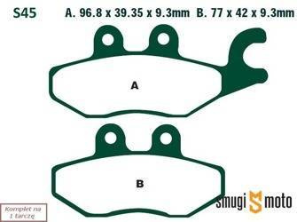 Klocki hamulcowe skuterowe EBC S45 Organic