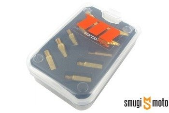 Dysze główne do Keihin PWK / Polini CP (Stage6 / Tec / Motoforce), zestaw 10szt (różne rozmiary)