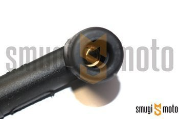 Fajka świecy zapłonowej Mokix, silikonowa SAE 90° na świecę 12mm (np. Yamaha), czarna