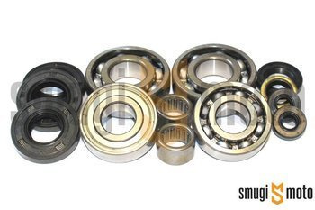 Łożyska i uszczelniacze silnika, Derbi D50B0