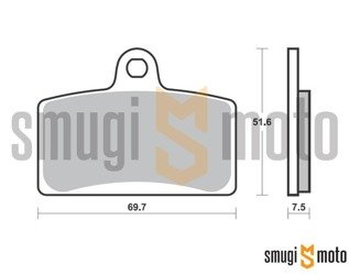Klocki hamulcowe SBS S58 Street Standard Ceramic Black