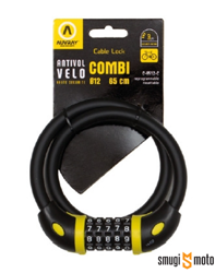 Stalowa linka Auvray COMBI 65 z zamkiem na szyfr - długość 65cm, średnica 12mm