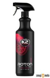 Środek do czyszczenia felg i kołpaków K2 ROTON PRO 1L, przeznaczenie: felgi aluminiowe/felgi stalowe dla profesjonalistów, z efektem krwawienia