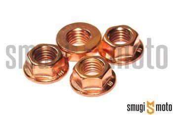 Nakrętka głowicy / wydechu M7x1, miedziana 1 szt.