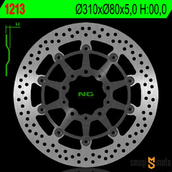 Tarcza hamulcowa NG, przód, Kawasaki ZX-6R 636 '13-16 / Z 800 '12-17 / ZX-10R '08-15 / Z 1000 '14-20 / ZZR 1400 '06-17 / GTR 1400 '07-18 / ZX 14 '07-15 (310x80x5)