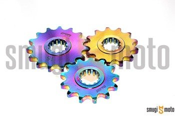 Zębatka przednia Osaki tytanowo-niebieska [420], Minarelli AM6 (różne rozmiary)