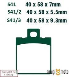 Klocki hamulcowe skuterowe EBC S41 Organic (np. tył RS 125 -05, NSR 125)
