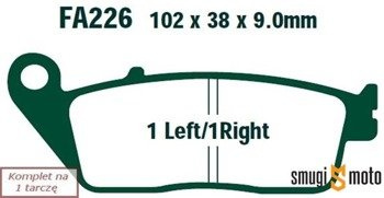 Klocki hamulcowe EBC M37 Organic Kevlar