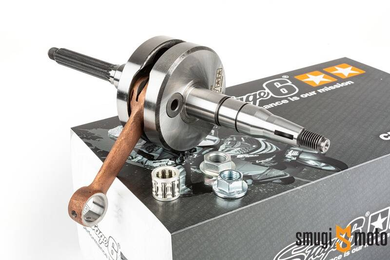 Wał korbowy Stage6 HPC MKII, Minarelli leżące 12mm | Smugi Moto