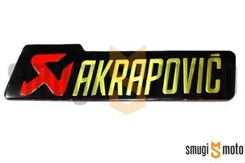 Naklejka Akrapovic, aluminium (różne wielkości)