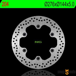 Tarcza hamulcowa NG, przód / tył, Honda CBR 600F '87-94 / XL 600V Transalp '87-96 / X4 '97-99 / NT 650V Deauville '98-12 / CBX / VT / FJS / VF /  CBR 125R '03-09, Triumph Tiger 900 '93-98' (276x144x5mm)