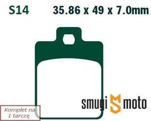 Klocki hamulcowe skuterowe EBC S14 Organic