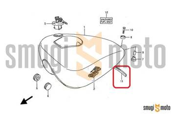 Osłona gumowa krawędzi baku, Suzuki LS 650 Savage / GSX-R 750W '92-95 / GSX-R 1100W '93-94 / GSX-S 1000 '16-18 / DL 1000 V-Strom '14-18 / AN 400 Burgman