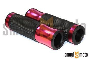 Manetki aluminiowe CNC, czarno-czerwone