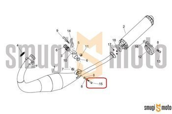 Śruba M8x50, Aprilia / Derbi / Piaggio