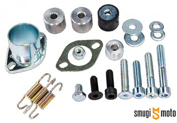 Zestaw montażowy wydechu / flansza Malossi MHR Team 2, Minarelli leżące