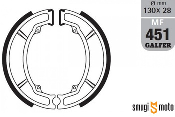 Szczęki hamulcowe Galfer, np. Yamaha Aerox / Neos 100cc, Majesty 250, DT 125 LC, TZR 80 / 125, Virago 250, YZ 250