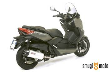 Końcówka wydechu / tłumik Giannelli Ipersport, Yamaha X-Max 400i E3 '13-16 Enduro - czarna z końcówką carbon