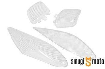 Klosze kierunkowskazów TNT, białe, MBK Booster NG / Yamaha BWS NG -99