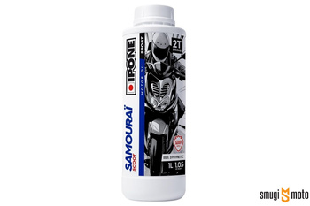 Olej Ipone Samourai Scoot 2T, truskawka, 1 litr (100% syntetyk)