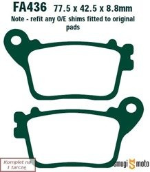 Klocki hamulcowe EBC N10 Organic Kevlar