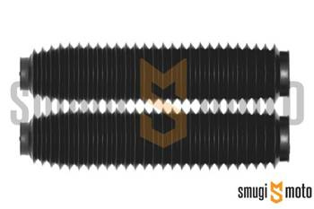 Osłony / gumy przednich amotyzatorów / teleskopów Ariete, na lagę 43-45mm, goleń 62-66mm, długość 90-450mm - czarne