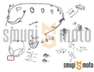 Śruba mocująca reflektor, Derbi Senda, Gilera SMT, Aprilia RX/SX 50
