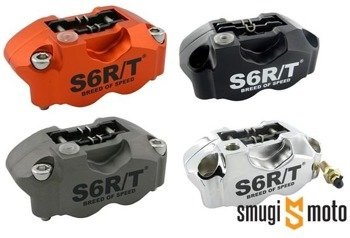 Zacisk hamulcowy Stage6 R/T, przedni, 4-tłoczkowy (różne kolory)