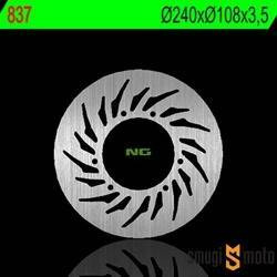 Tarcza hamulcowa NG, przód, Yamaha DT 50R 03-08, XT 125R 05-08, MBK 50X-LIMIT 03-05 (240X108X3,5) (6X6,5MM)