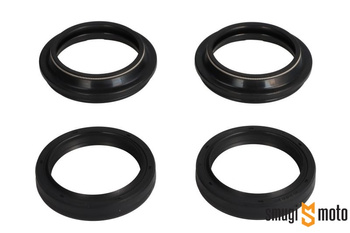 Uszczelniacze przedniego zawieszenia olejowe i pyłowe Tourmax, Honda CR, Kawasaki KDX / KLX / KX, Yamaha MT-03 / WR / XT / YZ 125-1200 '91-11 (43x55x9,5/10,5)