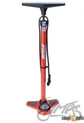 Pompka podłogowa WM, aluminiowa z manometrem, do zaworów Presta / Schrader / Dunlop