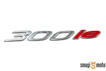 Emblemat "300ie", srebrny, Piaggio MP3 300 '09-16