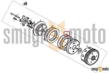 Przekładka sprzęgła (stalowa), Derbi Senda / Cross City 125 4T '06-12 (1 szt.)