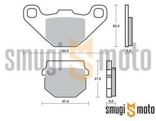 Klocki hamulcowe SBS Street Standard Ceramic Black S16