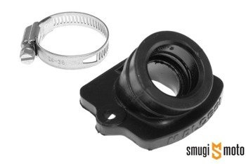 Króciec ssący Malossi NBR, krótki, Gilera / Piaggio, 21mm przelot / 24,5mm mocowanie