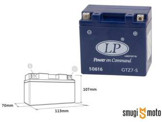 Akumulator żelowy Landport 12V 6Ah, 112X69X103, bezobsługowy (YTZ7S-BS) + 30 zł kaucji