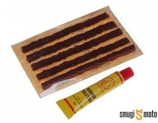 Sznur z klejem do kołkowania opony