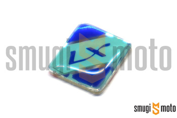 Emblemat "LX" na błotnik przedni, Vespa LT / LX 50-150 '09-