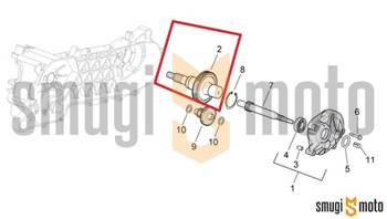 Wałek (oś) tylnego koła, Aprilia / Derbi / Gilera / Piaggio / Vespa 50cc 2T (nowy typ)