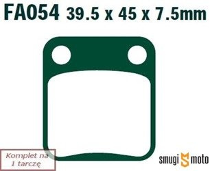 Klocki hamulcowe skuterowe EBC S15 Organic
