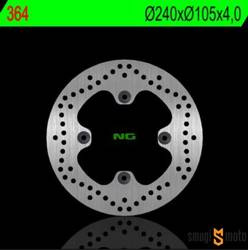Tarcza hamulcowa NG, przód/tył, Honda Foresight / Forza / Pantheon / S-Wing...125-150 (240x105x4mm) (4x10,5mm)