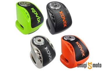 Blokada tarczy hamulcowej z alarmem KOVIX KNS6, bolec 5,5mm (różne kolory)