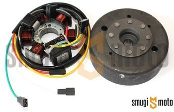 Alternator kompletny (stator + magneto) Power Force, Minarelli AM / Derbi (EBS / EBE / D50B)