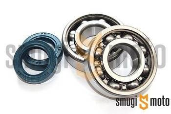 Łożyska wału i uszczelniacze SMG Racing, Peugeot leżący (Koyo + Corteco)