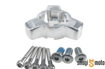 Mocowanie (adapter) drugiej tarczy do felgi Stage6, Yamaha Aerox - srebrne
