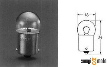 Żarówka kierunkowskazu Revo BA15S 12V/10W, biała