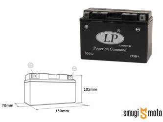 Akumulator Landport YT9B-4 12V 8Ah 150x69x105mm bezobsługowy, zalany + 30 zł kaucja