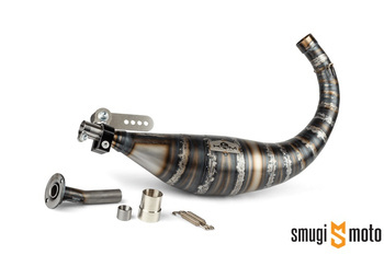 Wydech sportowy dolny KRM, 80-90cc, Minarelli AM (bez końcówki)