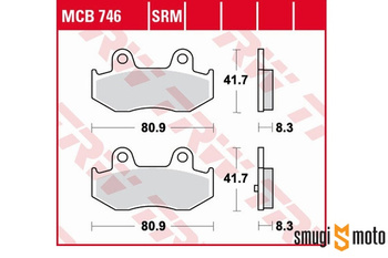 Klocki hamulcowe skuterowe TRW S54 Organic